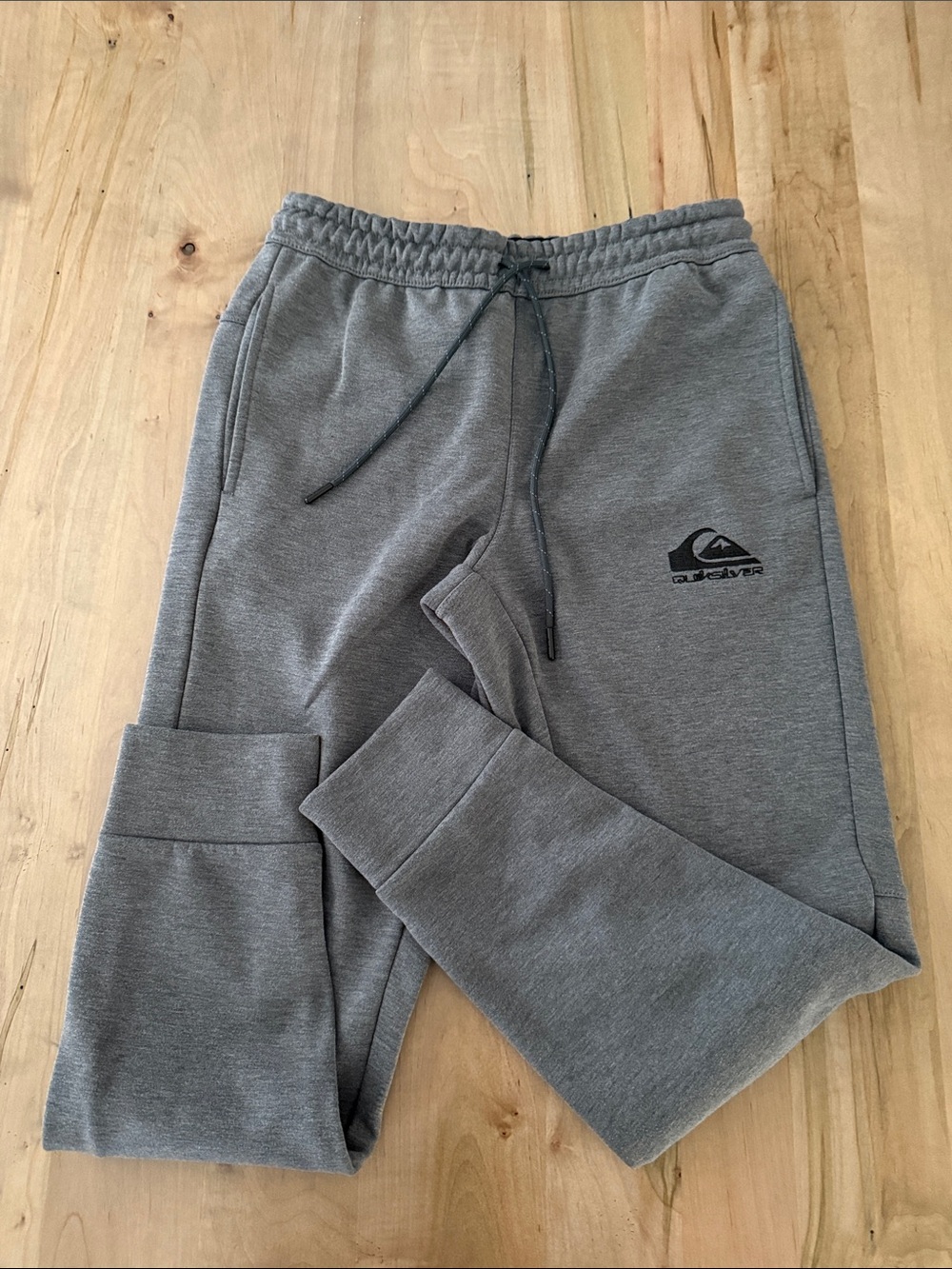 Quiksilver Gray Logo Fleece Joggers